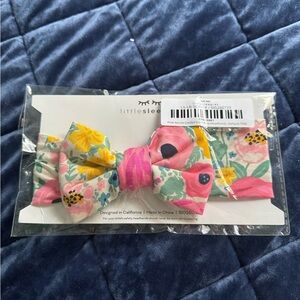 Little Sleepies Pink Secret Garden Luxe Bow Headband